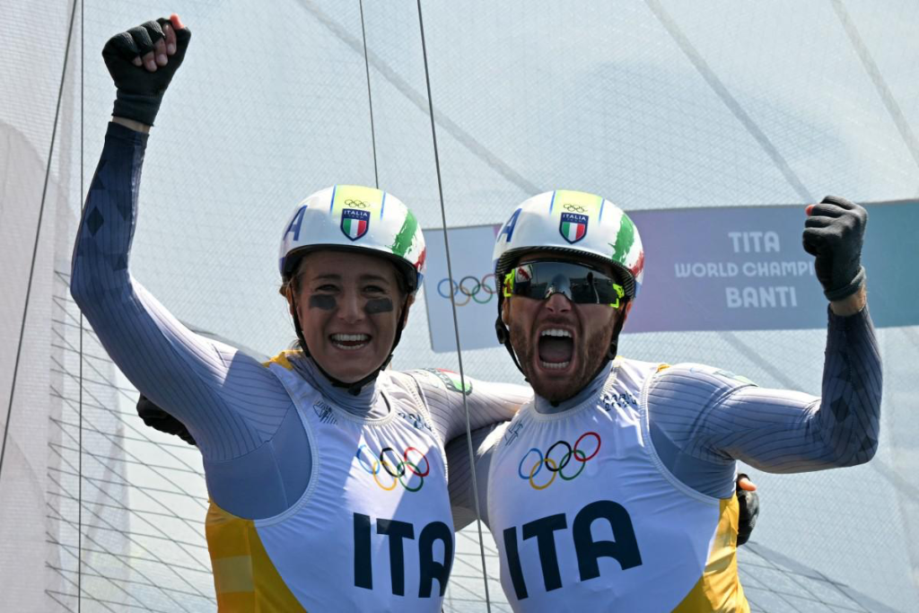 RUGGERO TITA E CATERINA BANTI MEDAGLIA D’ORO NEL NACRA 17 ALLE OLIMPIADI DI PARIGI2024